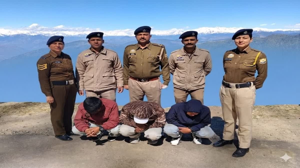 शिमला पुलिस ने नेपाल के तीन नशा तस्करो को 9.28 किलोग्राम अफीम और 12 लाख रुपये की ड्रग्स मनी के साथ किया गिरफ्तार